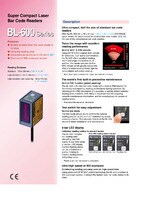 BL-600 Series Ultra-Compact Laser Barcode Reader Catalog