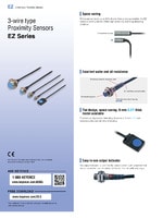 EZ Series Three-wire self contained amplifier proximity sensors Catalog