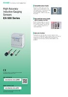 EX-500 Series Inductive Gauging Sensor Catalog