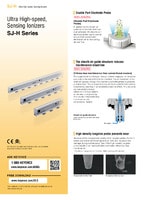 SJ-H Series Ultra High-Speed, Sensing Ionizers Catalog