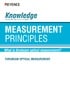 Knowledge makes a difference in the work place Measurement Principles [What is thrubeam optical measurement?]
