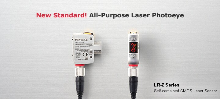 Self-contained CMOS Laser Sensor,LR-Z Series,New Standard! All-Purpose Laser Photoeye