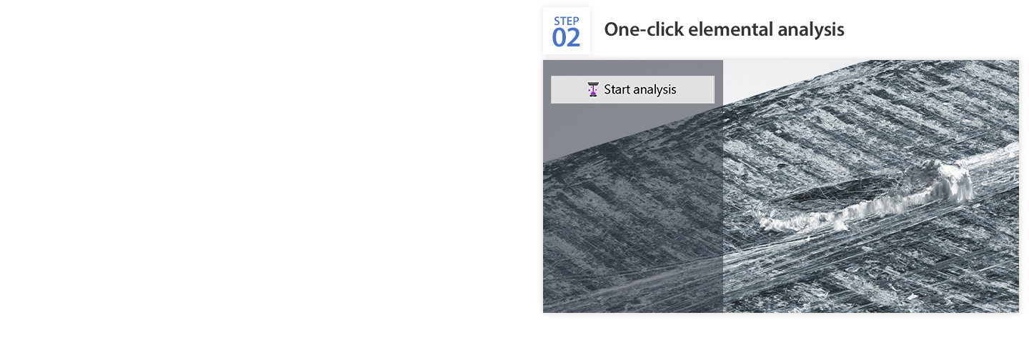 STEP02:One-click elemental analysis Start analysis