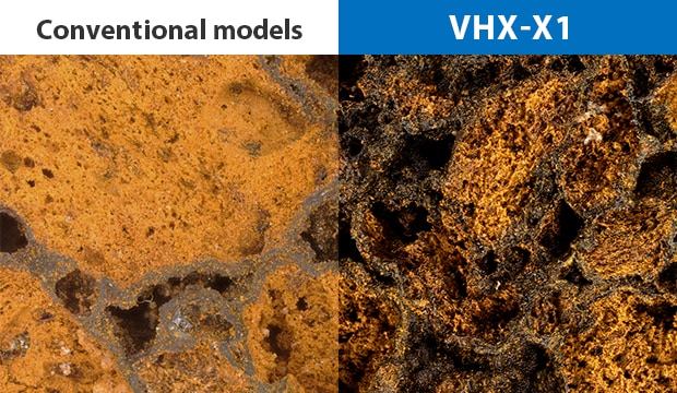 Visualize subtle surface irregularities at low magnification