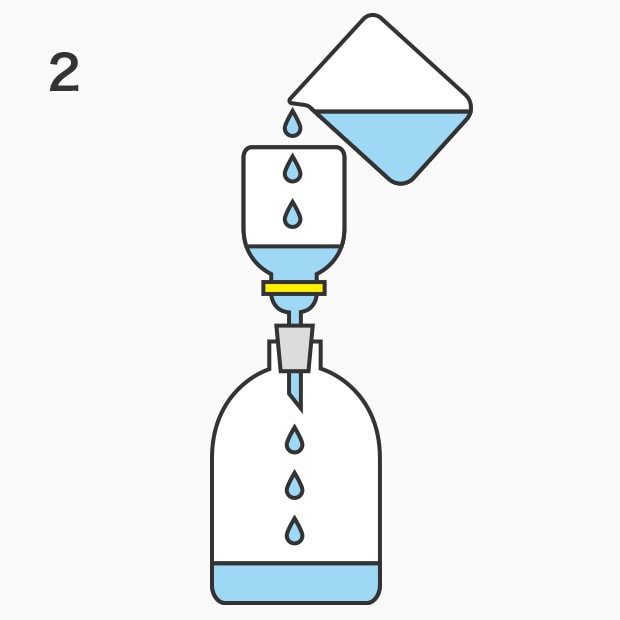 Filter the rinsed liquid through a membrane filter to trap foreign particles.