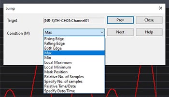 Select a search mode and click [Previous (Next)].