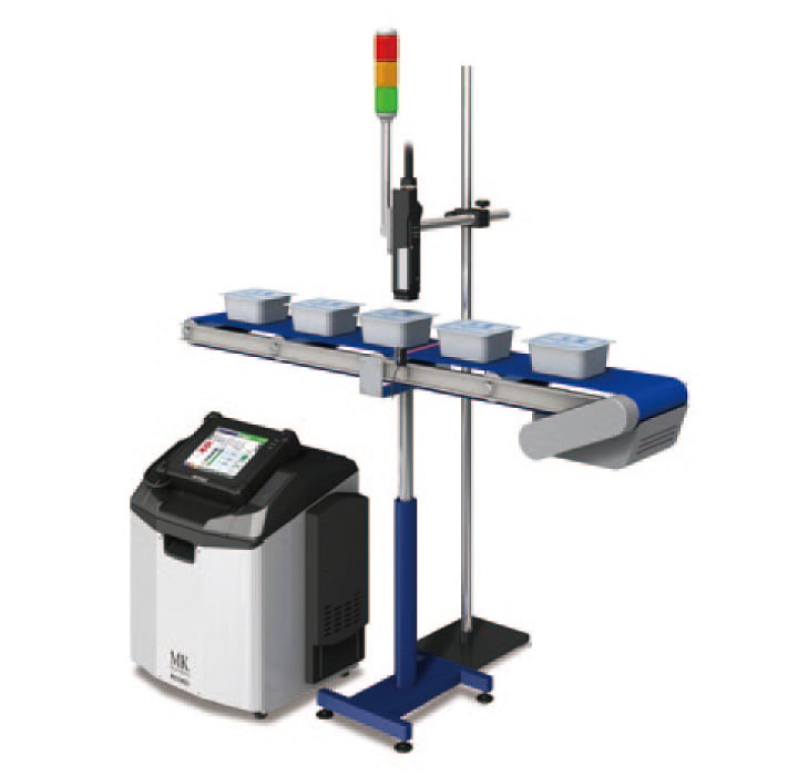 Printing using a small belt conveyor
