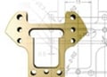 The resin-molded part used as the example in the measurement-time calculation.