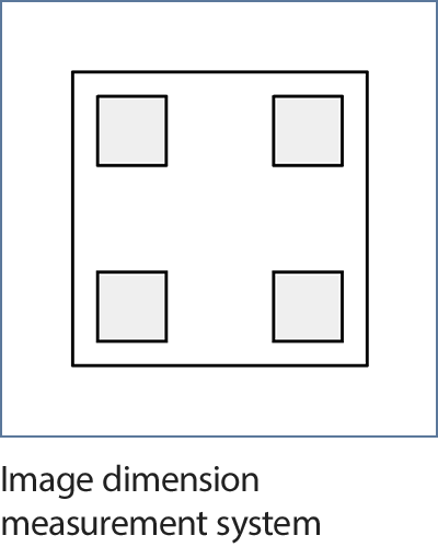 Image dimension measurement system