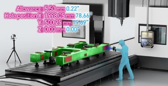 Allowance: 5.50 mm 0.22” Hole position X: 1998.05 mm 78.66” Y: 500.25 mm 19.69” Z: 0.00 mm 0.00”