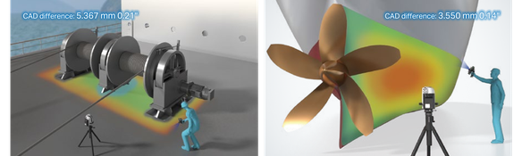 CAD difference: 5.367 mm 0.21". CAD difference: 3.550 mm 0.14"