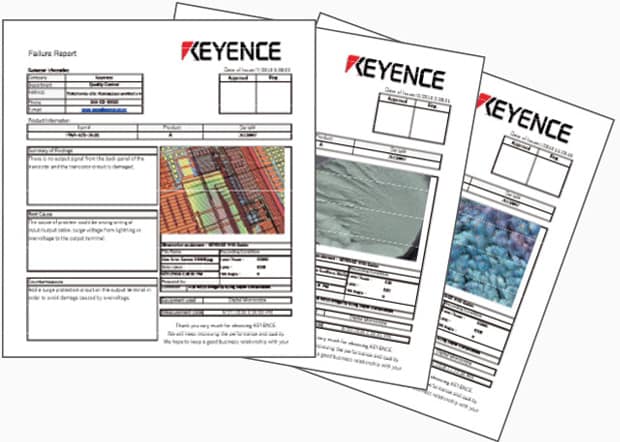Time reduction with automatic report creation