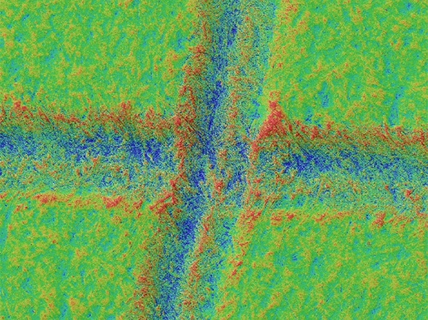 Ring illumination + Optical Shadow Effect Mode and color map image (150x)