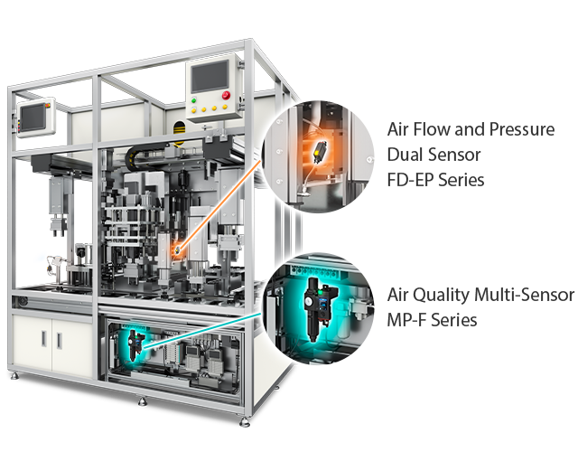 Air Flow and Pressure Dual Sensor FD-EP Series / Air Quality Multi-Sensor MP-F Series