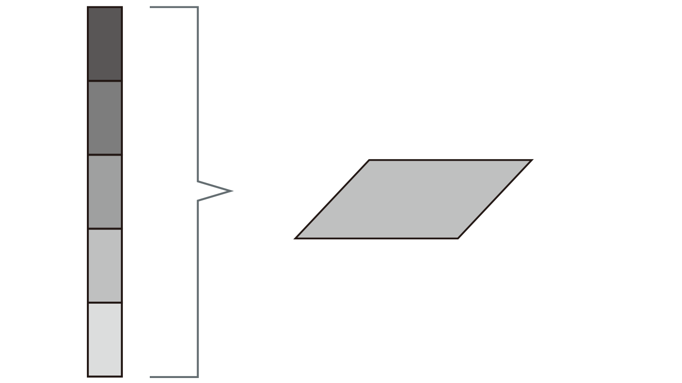 Gradations obtained using a single shutter speed