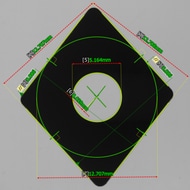 The machine tool tip's diameter and angles are measured and labeled in a single shot.