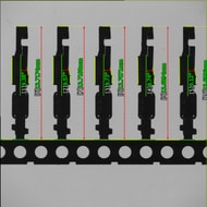 Every pin's width and spacing on the connector terminal strip is measured and labeled in a single shot.