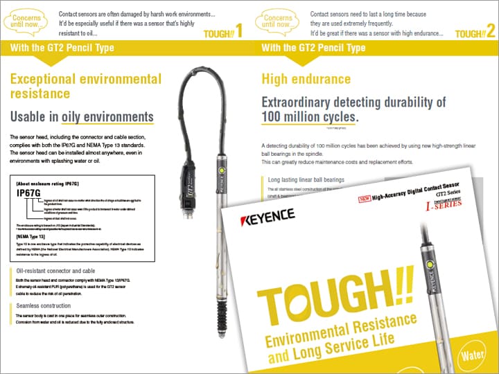 GT2 Series Introduction of Pencil Type TOUGH!! Both Environmental Resistance & Long Life have been achieved (English)