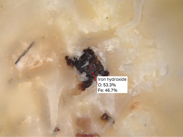 The foreign particles can be identified as organic or inorganic. Inorganic foreign particles affect the performance of the rubber.