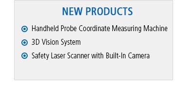 [NEW PRODUCTS] Handheld Probe Coordinate Measuring Machine, 3D Vision System, Safety Laser Scanner with Built-In Camera
