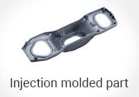 Injection molded part