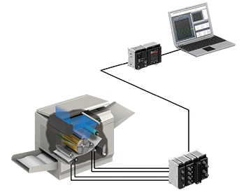 Rotation speed measurement for photocopier rollers