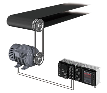 Rotation speed measurement for conveyors