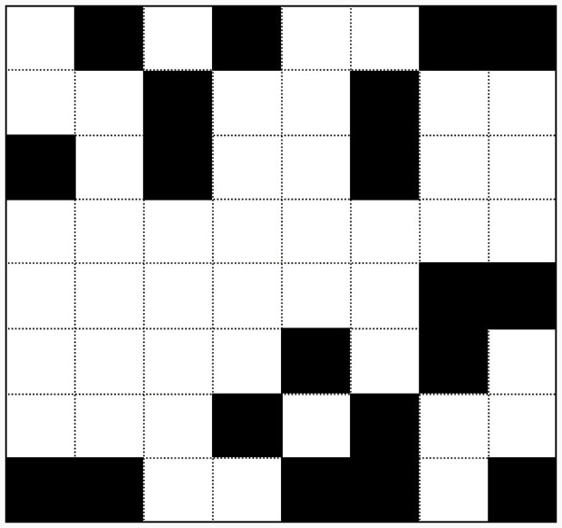 Binary processed image with a threshold of 127