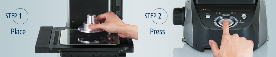 [step1]Place [step2]Press