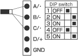 Wiring to the NR-ST04