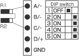 Wiring to the NR-ST04