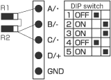Wiring to the NR-ST04