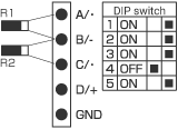 Wiring to the NR-ST04