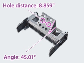 Hole distance Angle