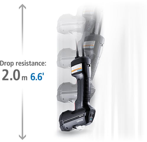 Drop resistance: 2.0 m 6.6′