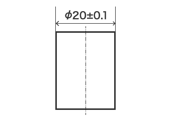Maximum material size (MMS) of a shaft (convex)