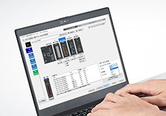 Selection based on the compatibility with PCs, easiness of post-processing, and work efficiency
