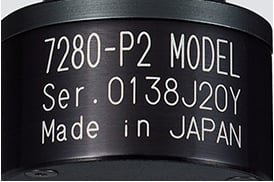 Example marking on a coated surface
