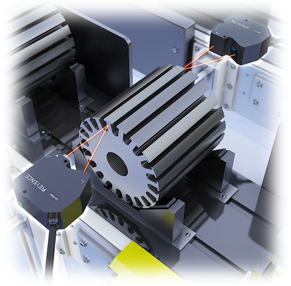 Thickness Measurement of Laminated Layers on Motor Core
