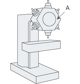 With NC lathes, tools are attached to a turret, which is turned manually.