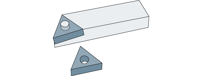 Blade tip (figure below) attached to a tool holder