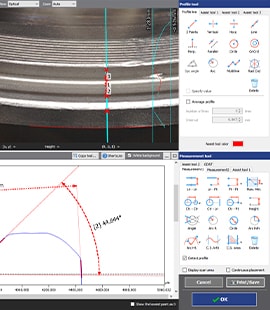 Undercut measurement using tools