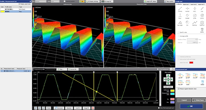 Advantage 2: Measure tooth thickness of gears with complex shapes in as little as one second.