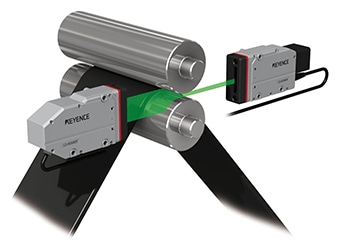 Image of measurement of roll gap, run-out and sheet thickness