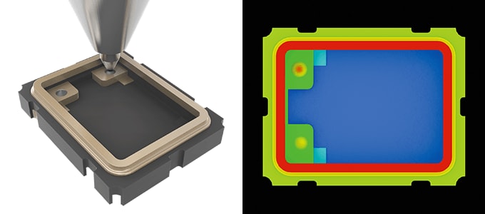 100% inspection of small-quantity coating on small targets