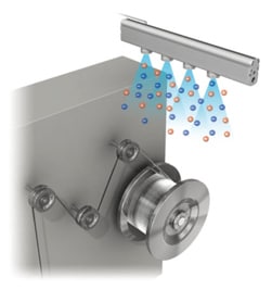 Countermeasures with static eliminators (ionizers)