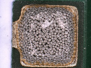 Observation of cream solder using the VHX Series 4K digital microscope
