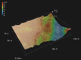 Structure check, height color map display, and 3D shape measurement using a 3D image