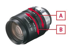 Iris diaphragm(brightness) ring/ Focus ring