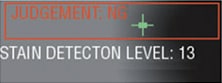 When the gap adjustment = 3 Stain level = 13